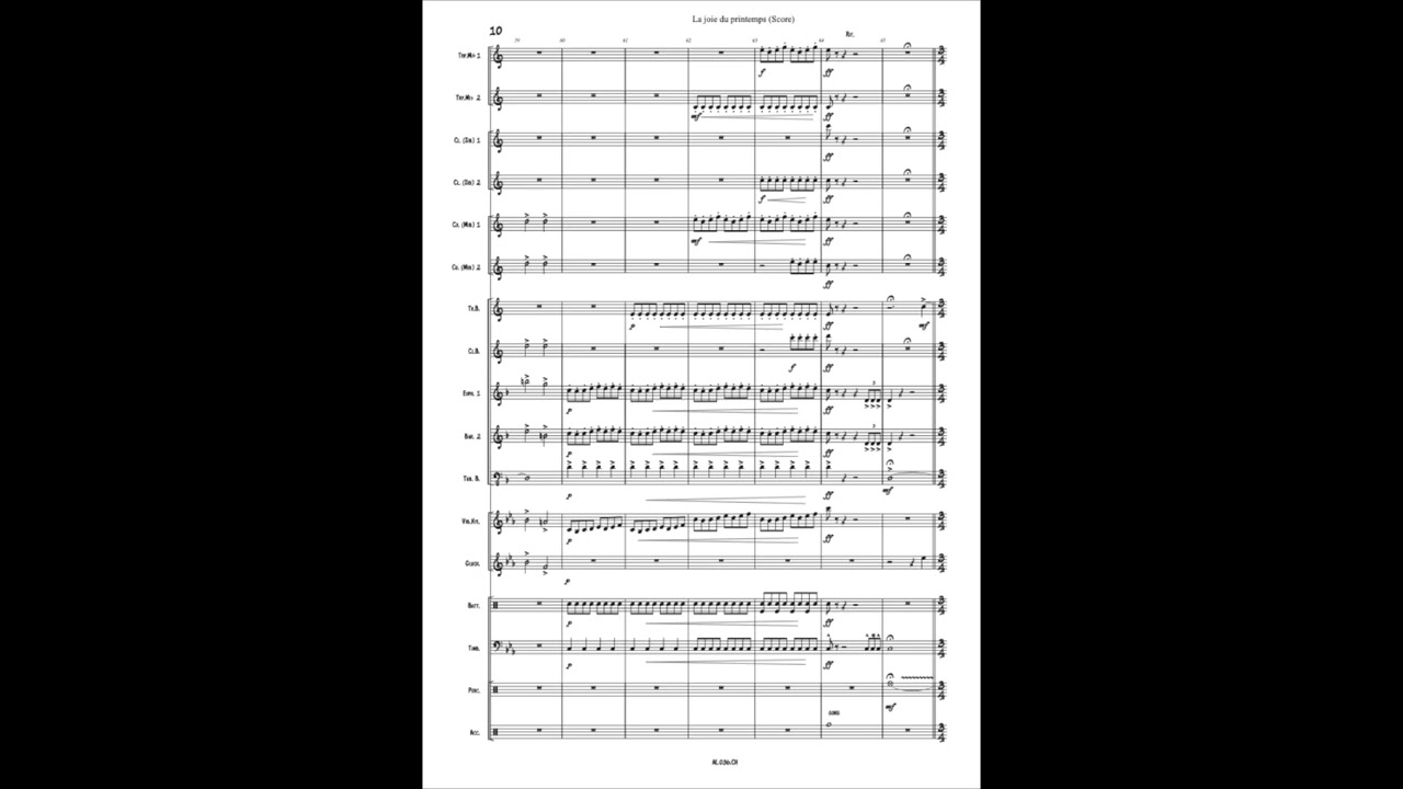 CFBF - DIVISION NATIONALE - La joie du printemps (Alain LANTIN)