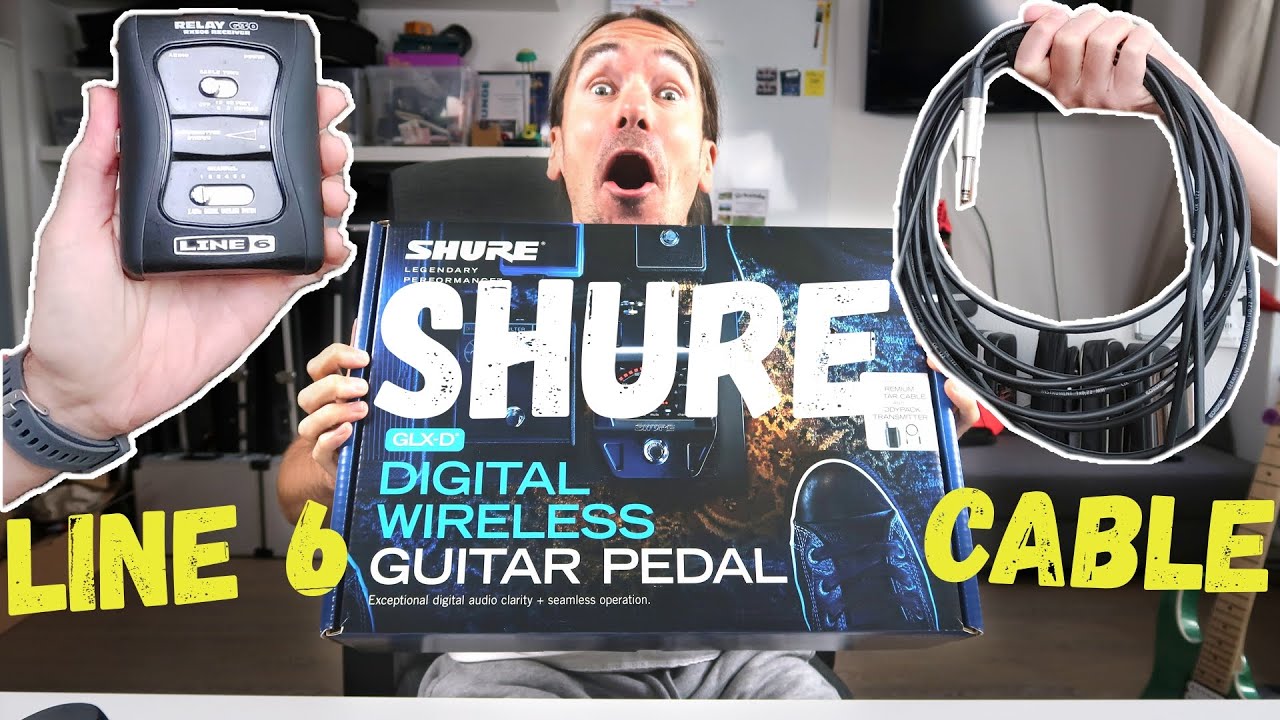 SHURE WIRELESS SYSTEM GLX-D6 vs. LINE 6 G30 vs. CABLE vs. GUITAR PLAYER - Let the battle begin! ⚔