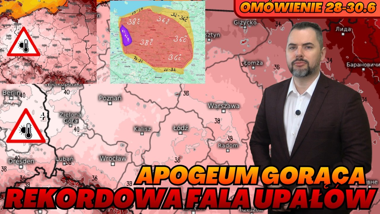 Ekstremalne upały w Polsce. Rekordowe 42&deg;C możliwe w niedzielę. Ochłodzenie od poniedziałku