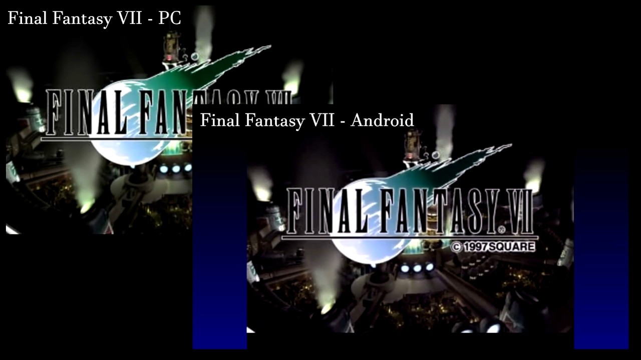Final Fantasy VII - mobile (Android) vs PC comparison