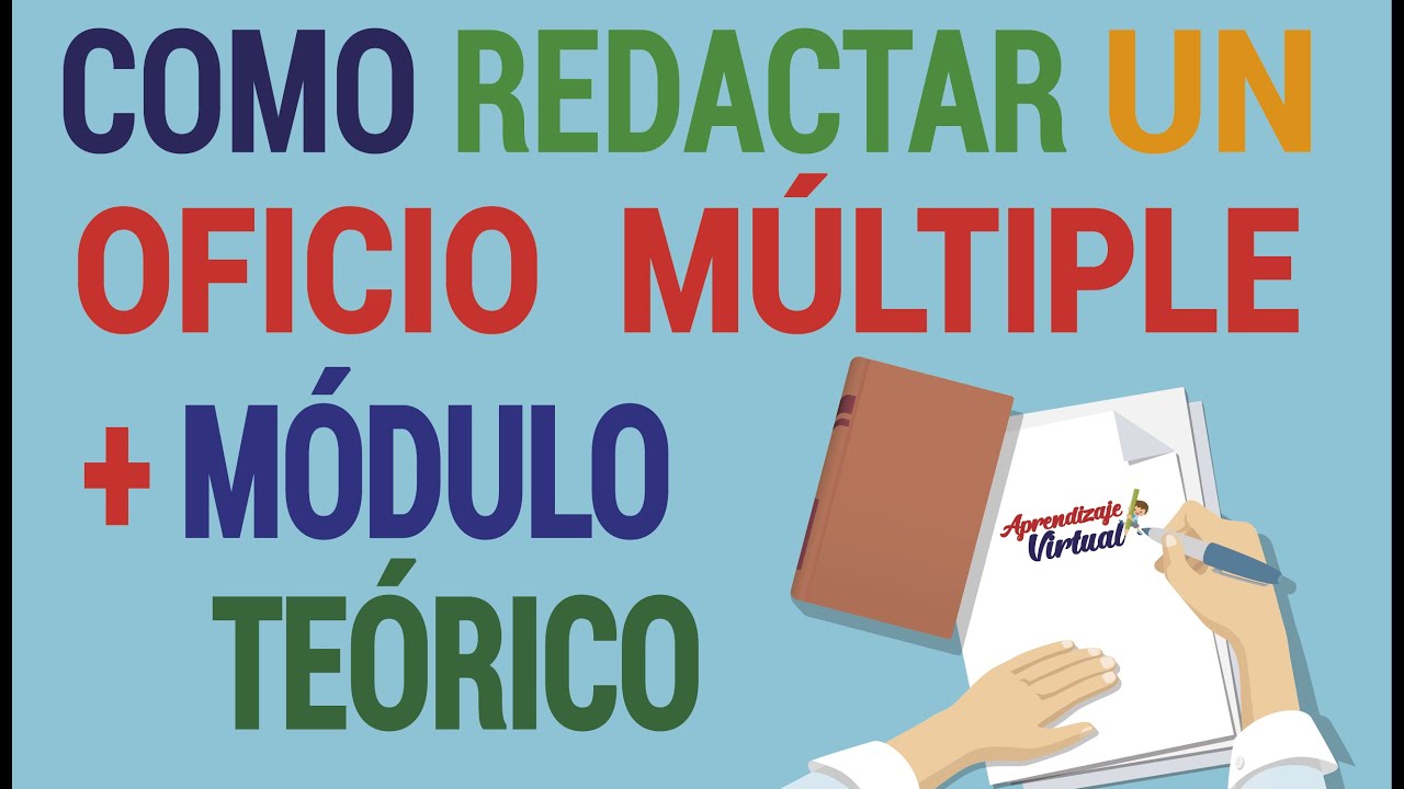 ✍COMO REDACTAR UN OFICIO MULTIPLE | Aprendizaje Virtual