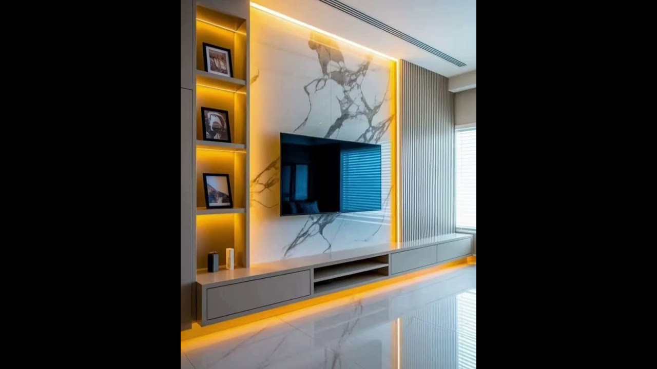 Pvc tv unit with pvc board #interior444 #home