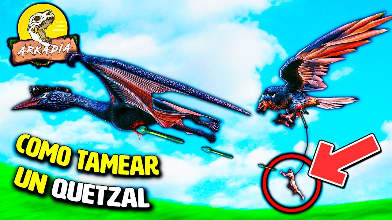ARK - COMO TAMEAR UN QUETZAL TU SOLO!!- ARKADIA #15 - Nexxuz
