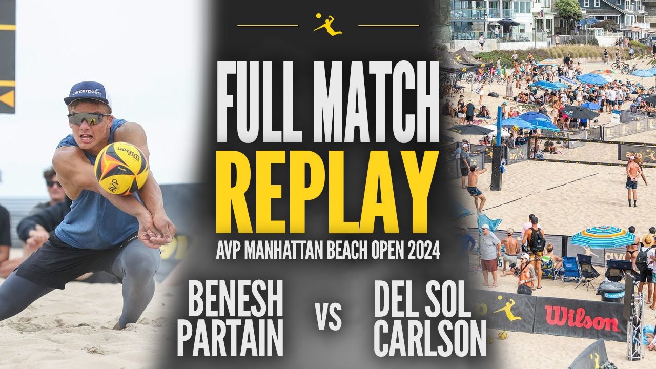 Benesh/Partain vs del Sol/Carlson | 2024 AVP Manhattan Beach Open: Friday Round 1