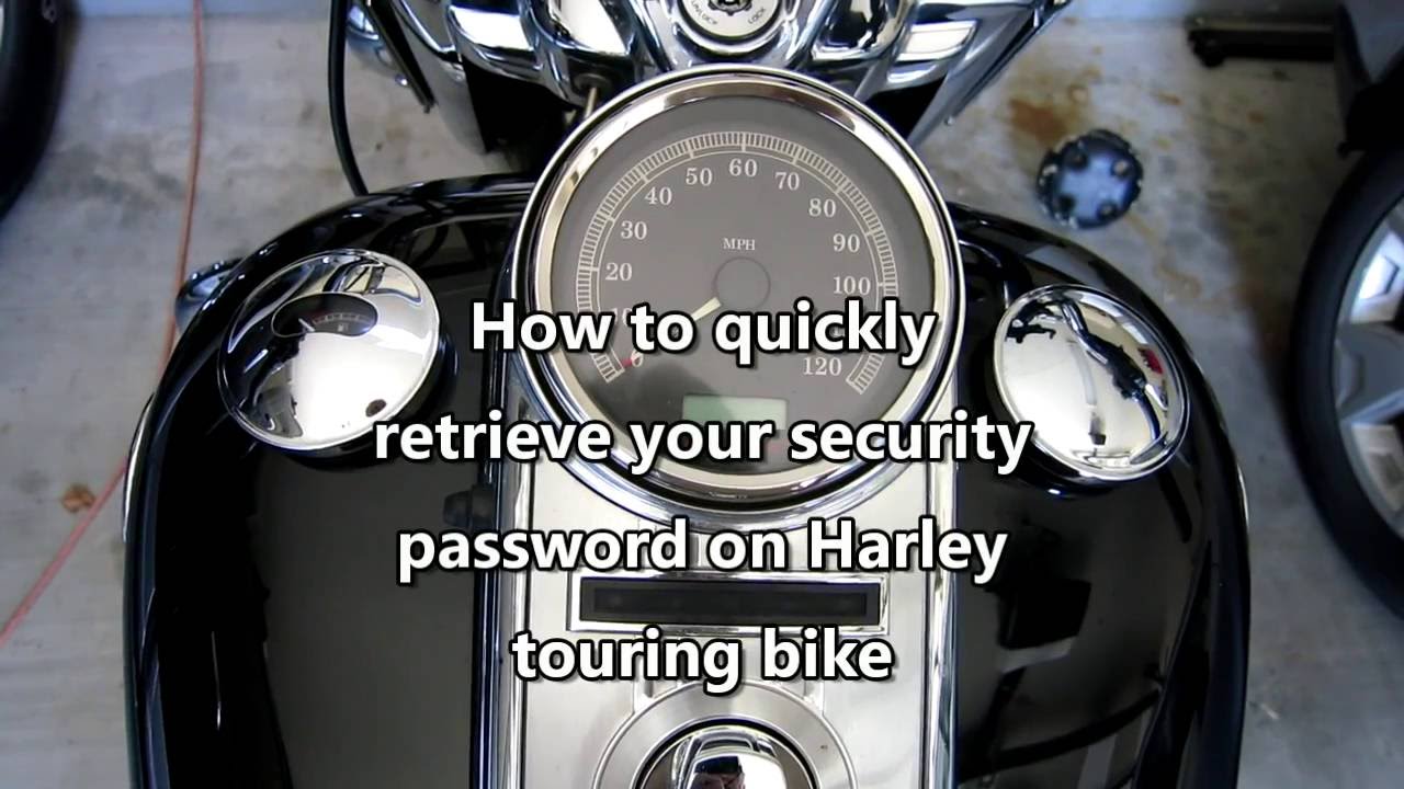 Найдите свой пароль безопасности Harley