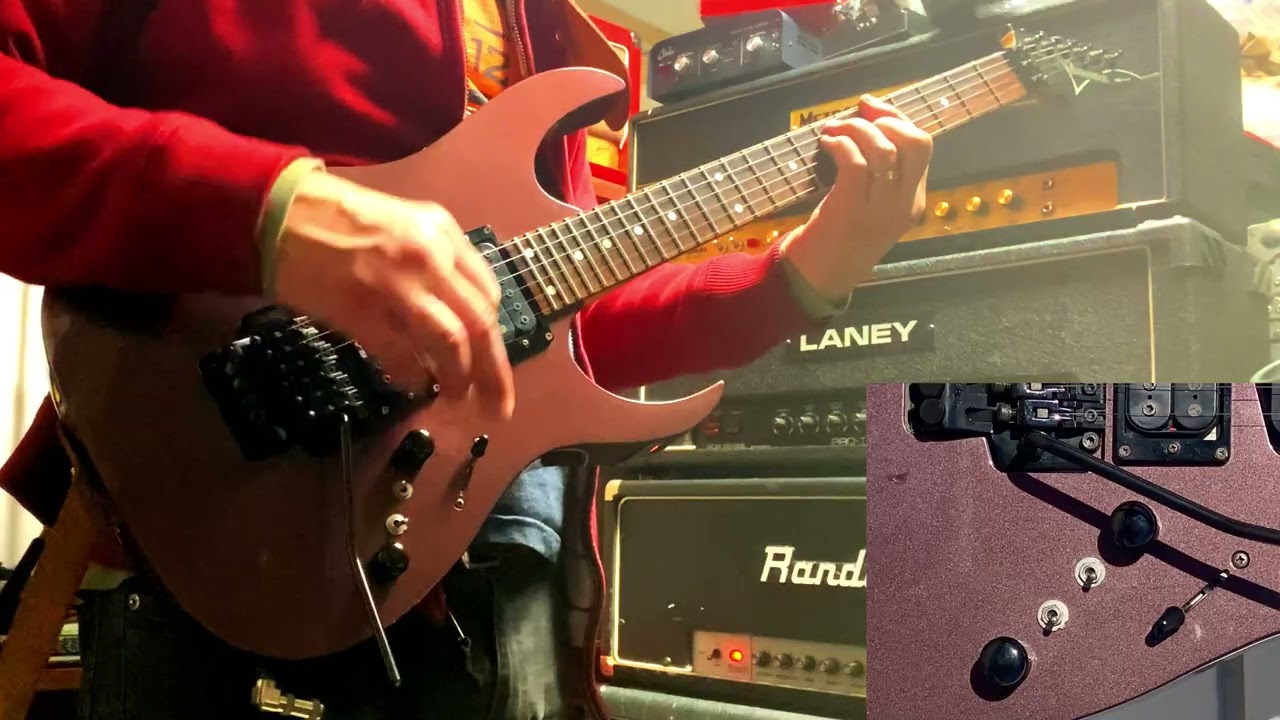 1999 Ibanez RG470CF (Cherry Fudge) Shreds it Up Through Randall RG100ES Made in Japan