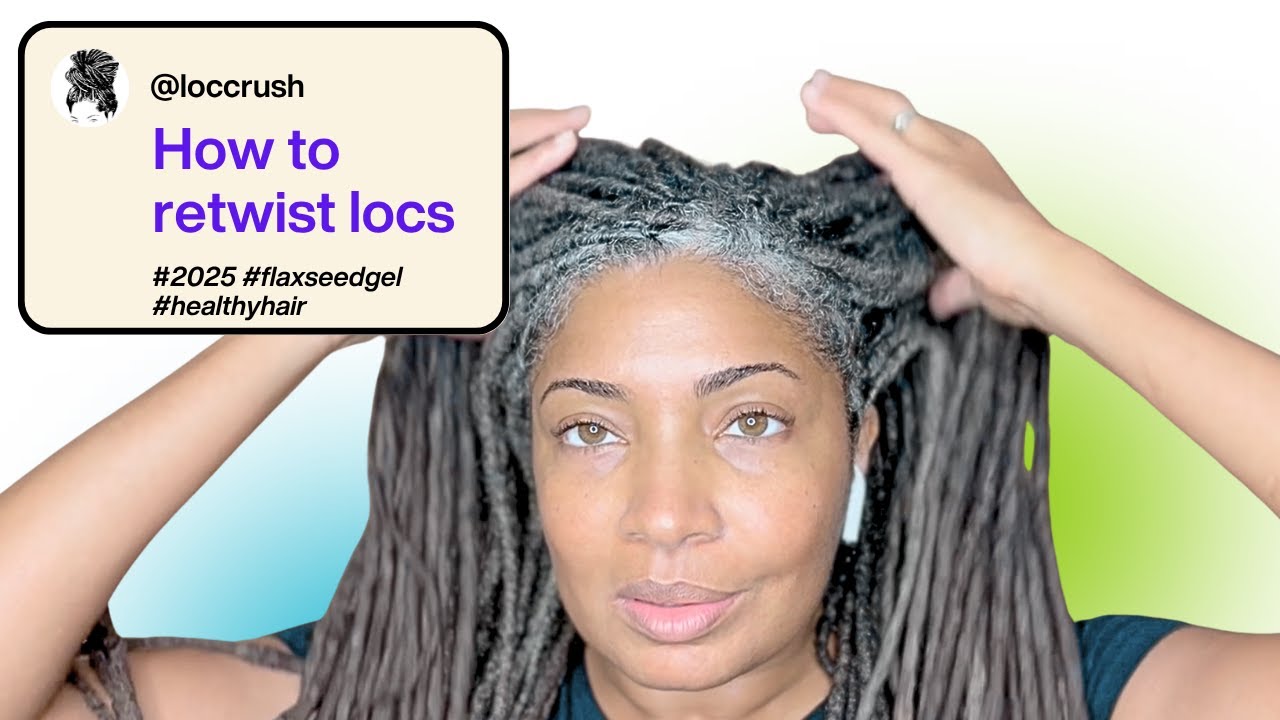 Loc Retwist Flaxseed Gel ASMR and Chat