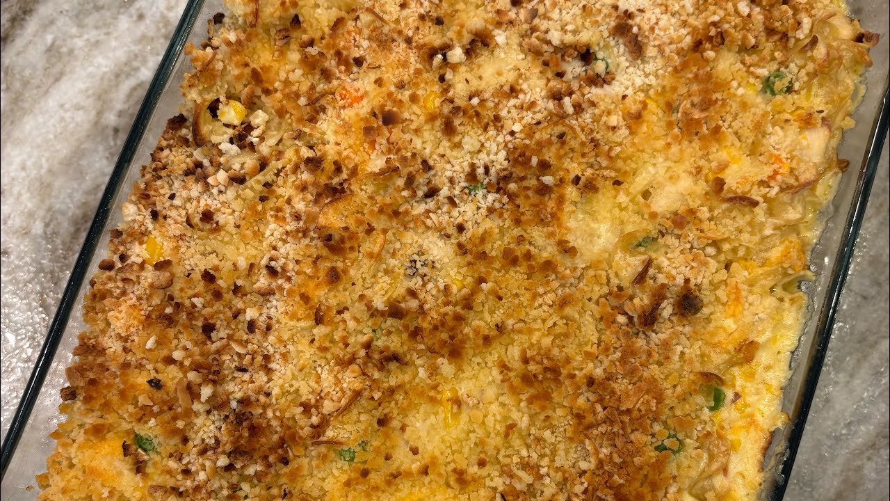 Запеканка из курицы с лапшой