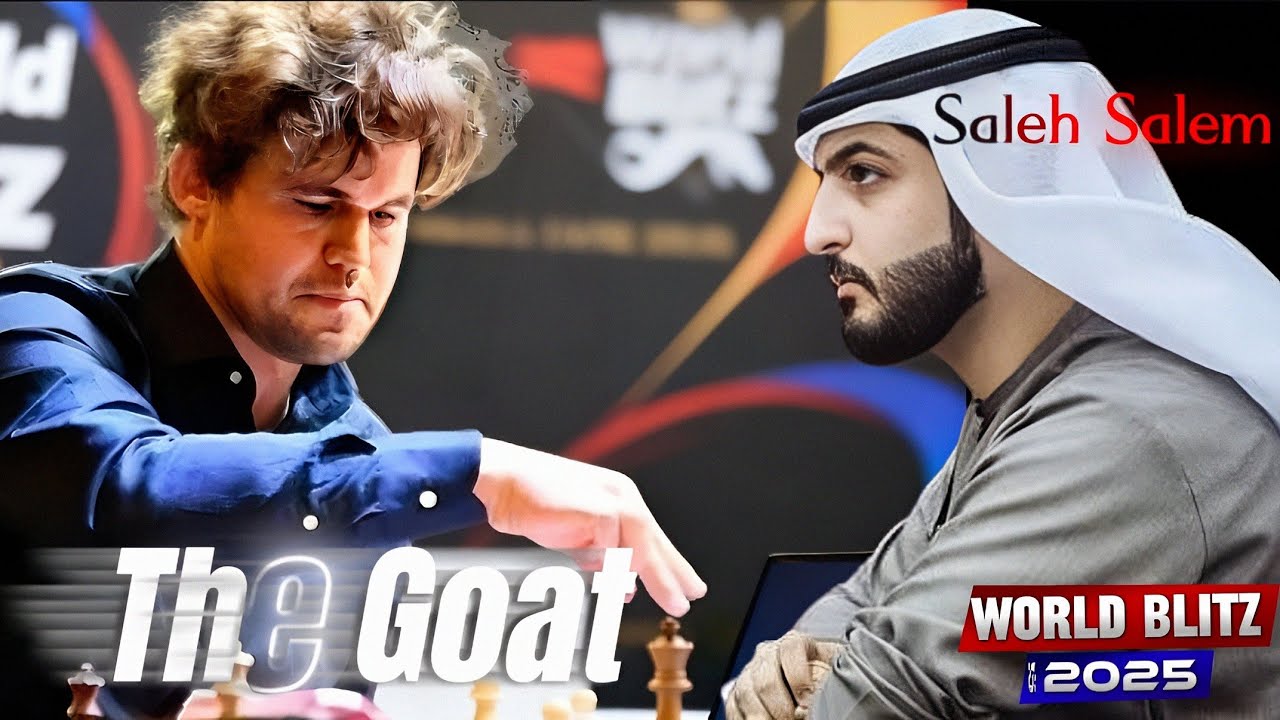 Magnus Carlsen Vs Salem Saleh|| World Blitz Championships 2025