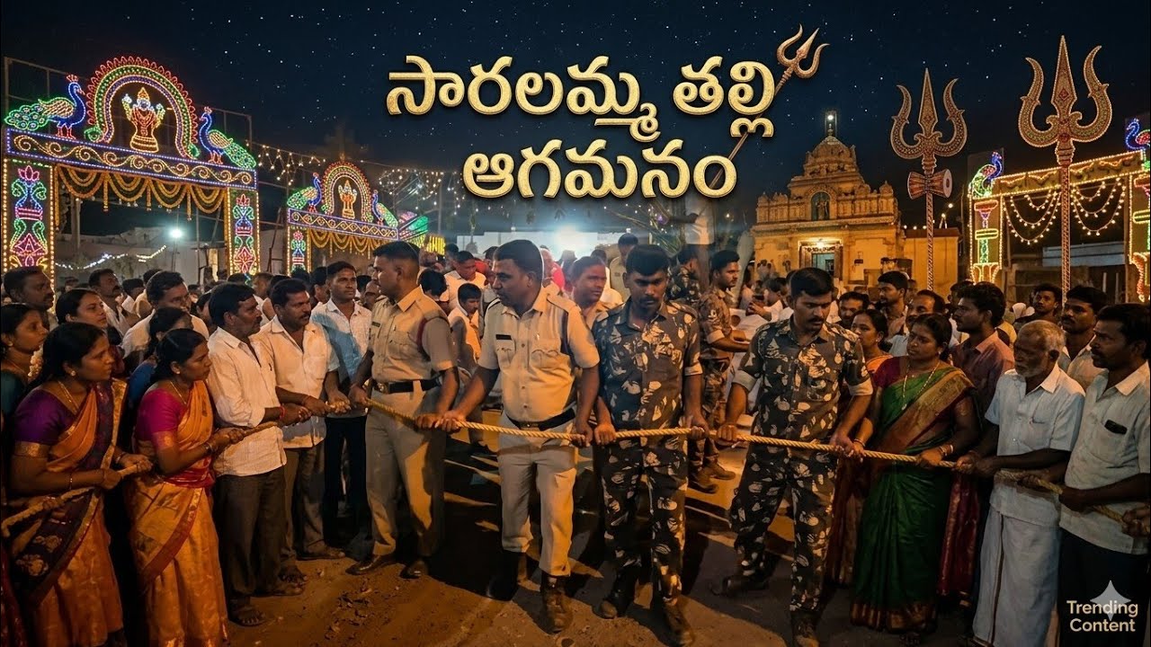 సారలమ్మ తల్లి ఆగమనం 2026 గోదావరిఖని తెలంగాణ #trendingcontent