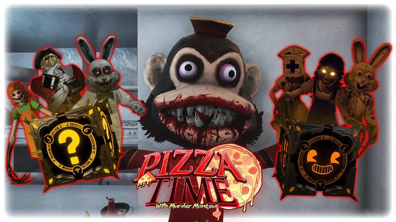Pizza Time with Murder Monkeys Shop full content!! | Dark Deception Fan Game