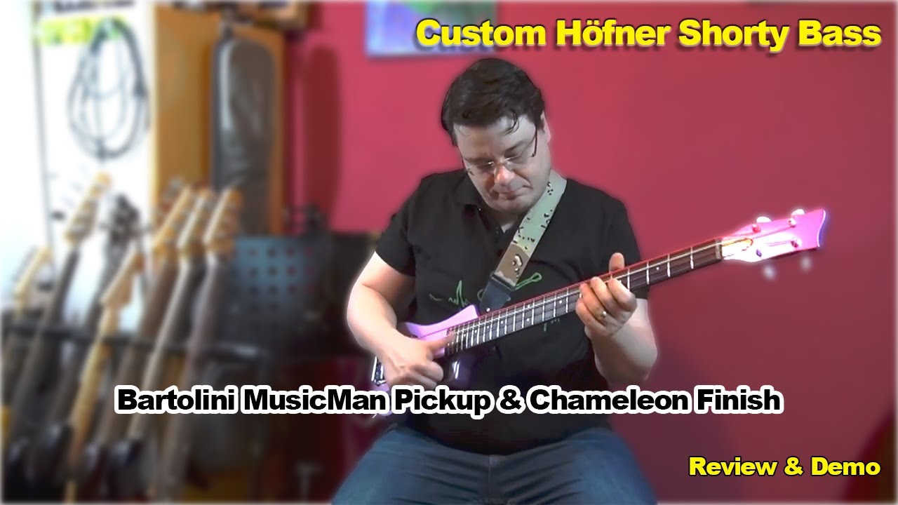 Custom Höfner Shorty Bass – Bartolini MusicMan Pickup & Chameleon Finish!