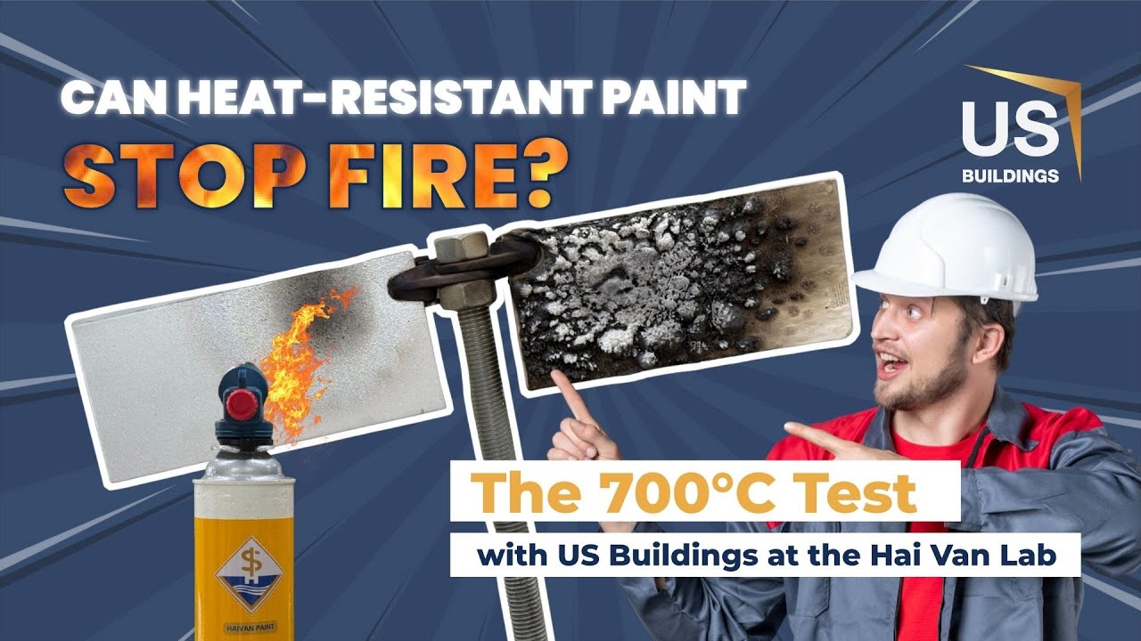 CAN HEAT-RESISTANT PAINT STOP FIRE? | THE 700°C TEST WITH US BUILDINGS AT THE HAI VAN LAB