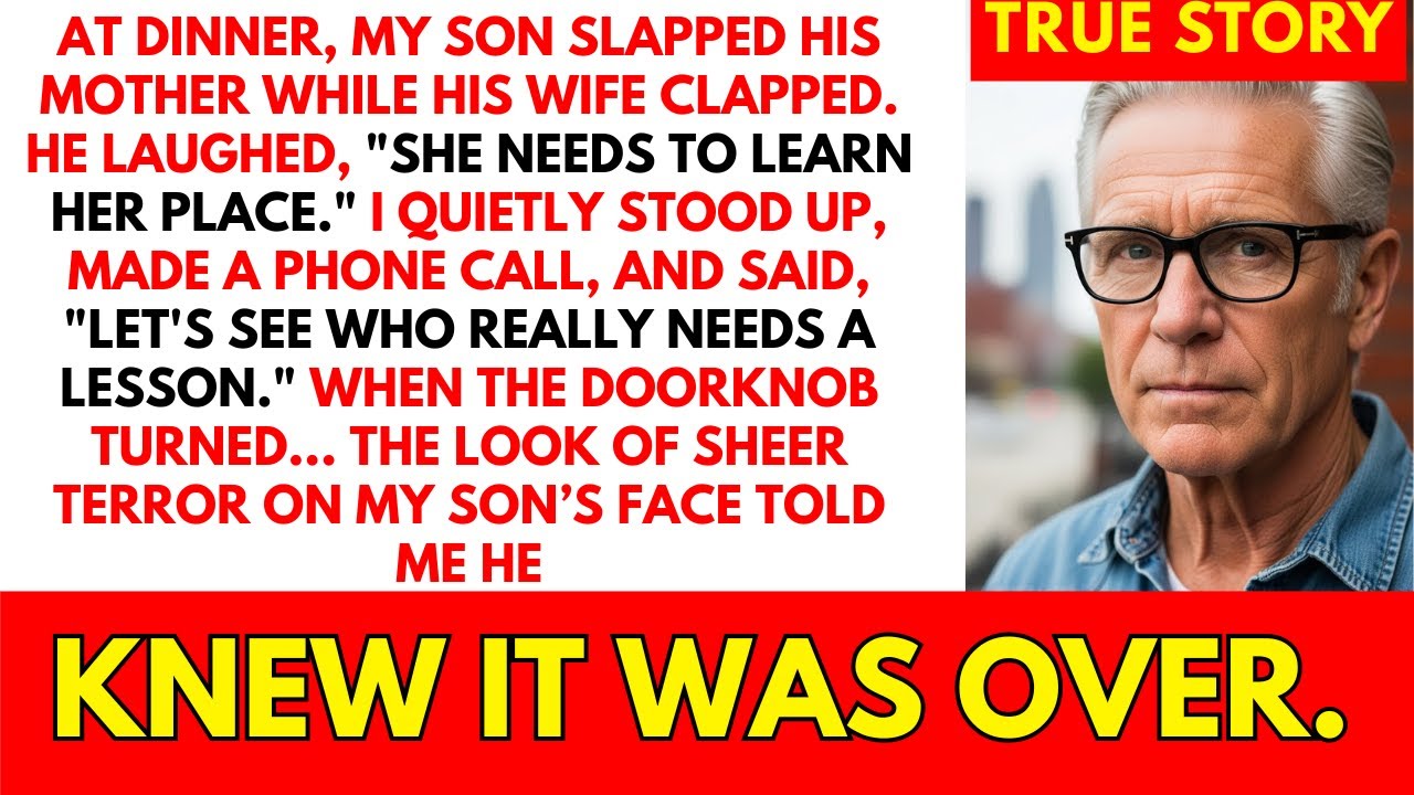 At Dinner, My Son Hit His Mother. I Stood Up, Made A Call. His Face Changed Instantly