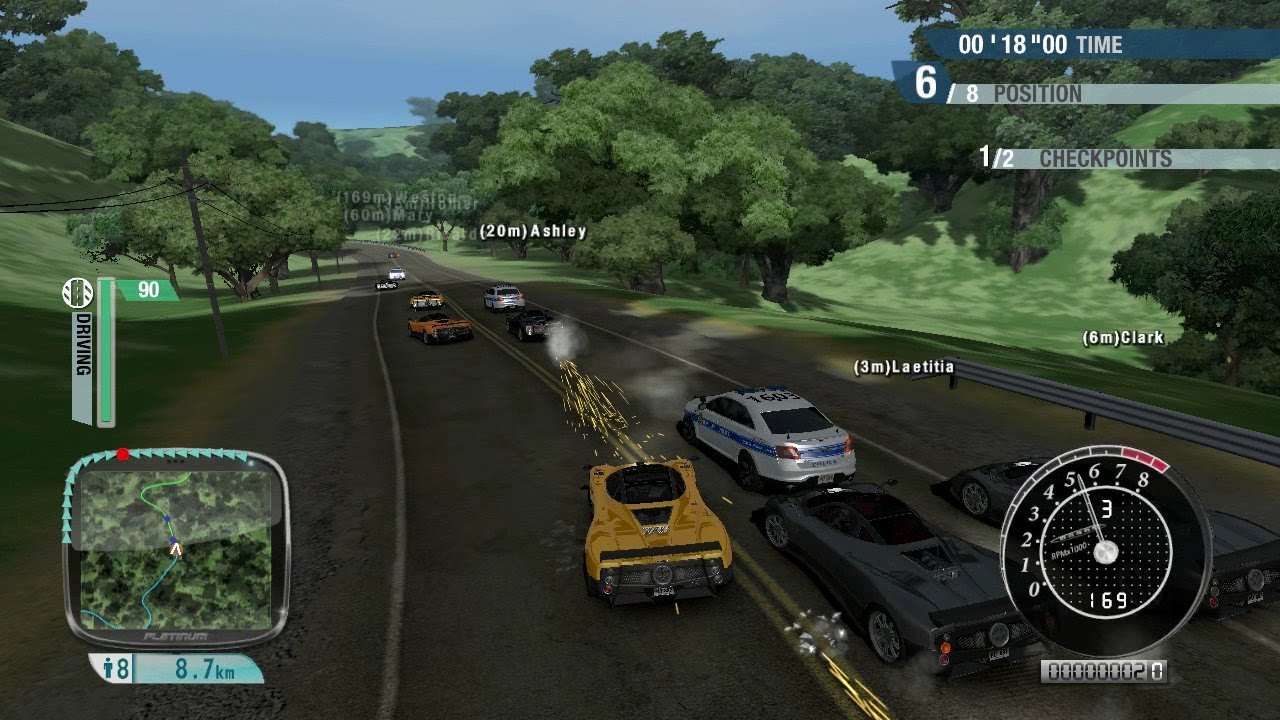 Class A TDU 1, testing faster AI mod by racing against AI in the exact same car