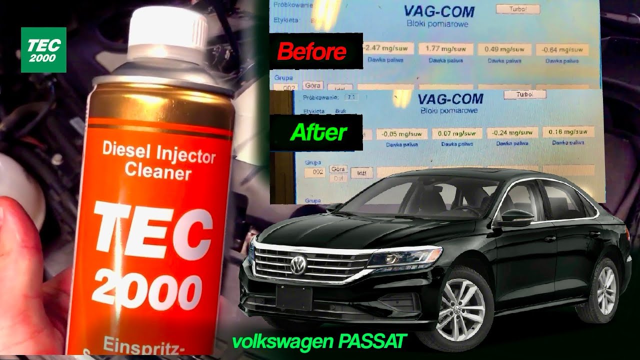 Volkswagen Passat – TEC2000 Diesel Injector Cleaner Results (Before & After) | tec2000 India