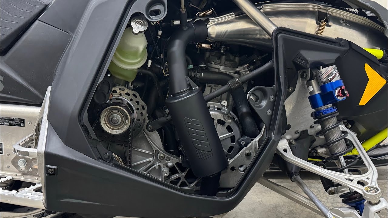 Installing a GGB mountain can on a Polaris matrix 850!