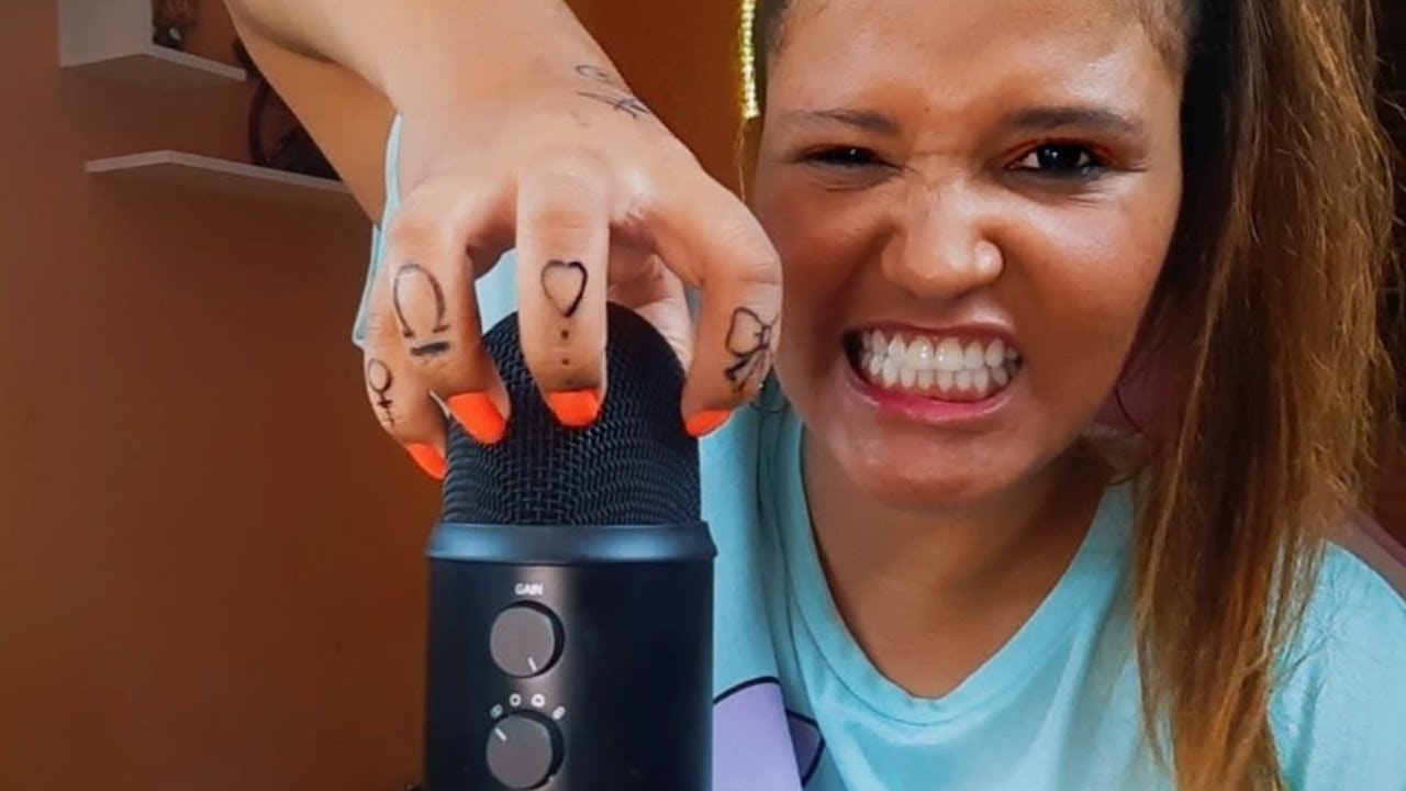 ASMR Arranhando o microfone I FAST & AGGRESSIVE 🔥