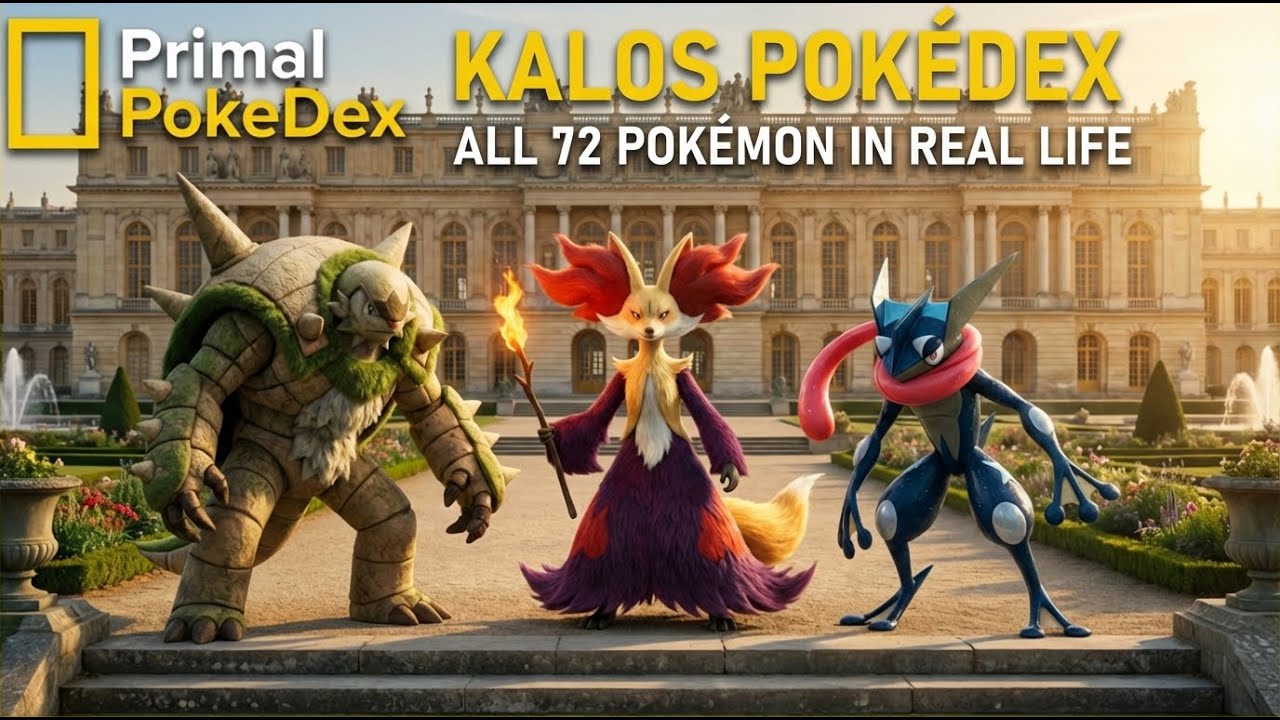 Real Life Pokémon: The Complete Kalos Pokedex (Gen 6) - 72 Realistic Designs! 🇫🇷✨