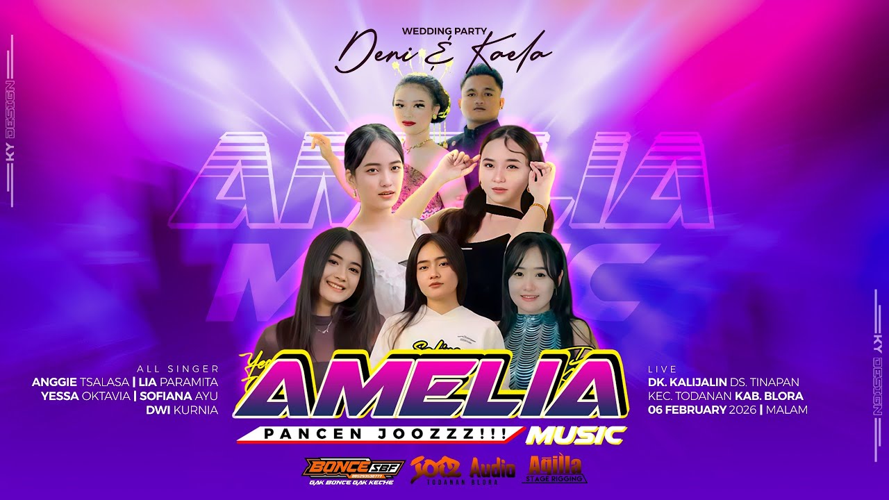 🔴LIVE AMELIA MUSIC PANCEN JOZ - WEDDING PARTY DENI & KAELA - KALIJALIN TINAPAN TODANAN - JOIZ AUDIO