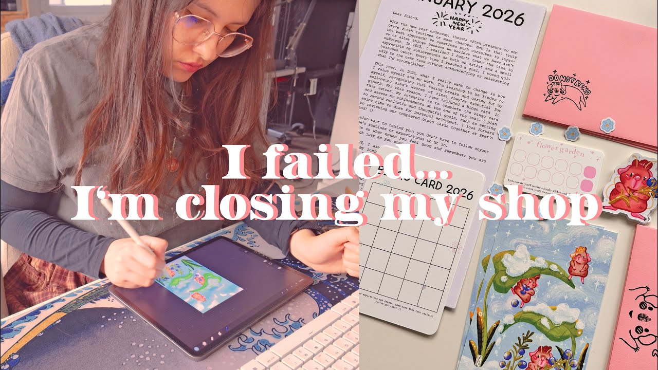 I failed as a small business owner:  closing my shop & starting a snail mail club 