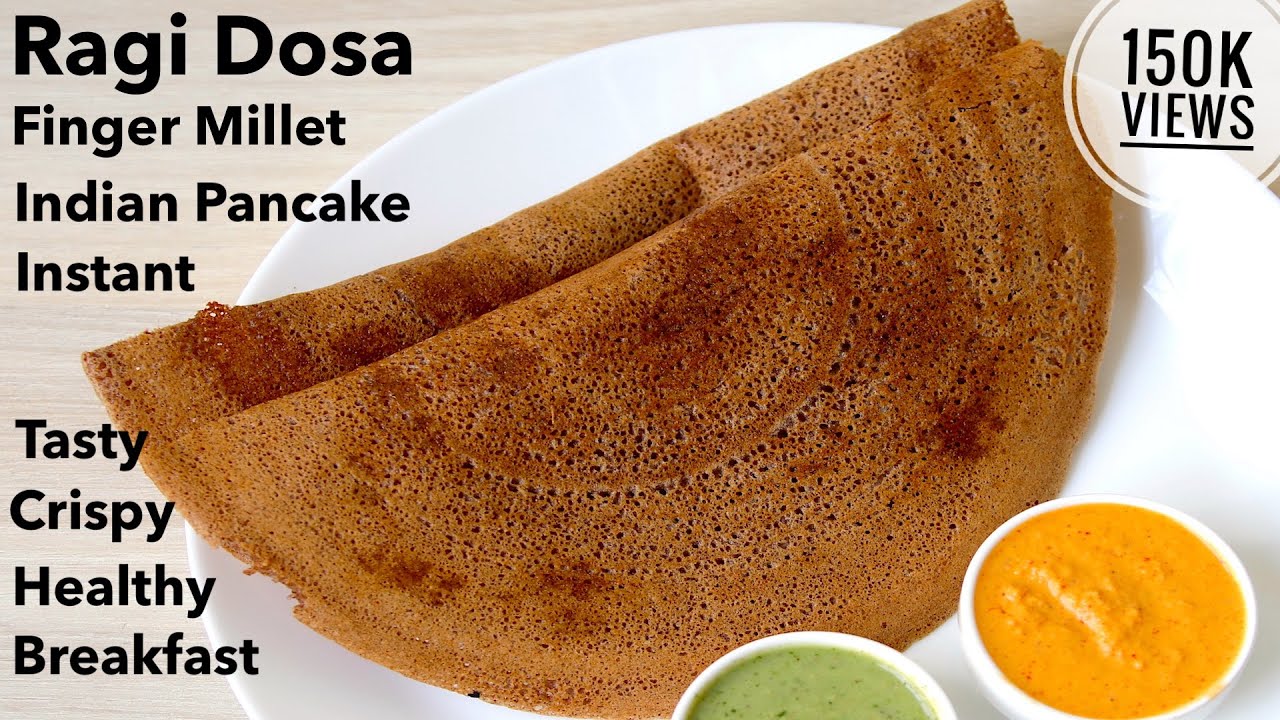 Ragi Dosa Recipe | Finger Millet Recipes | Instant Ragi Dosa | Crispy Ragi Dose | Healthy Breakfast
