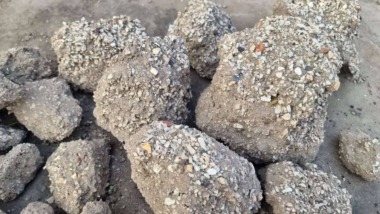 New Mic 🎤  ASMR: White Concrete With Reused Pure Cement  Floor Crumbling, Crunchy Crumbles