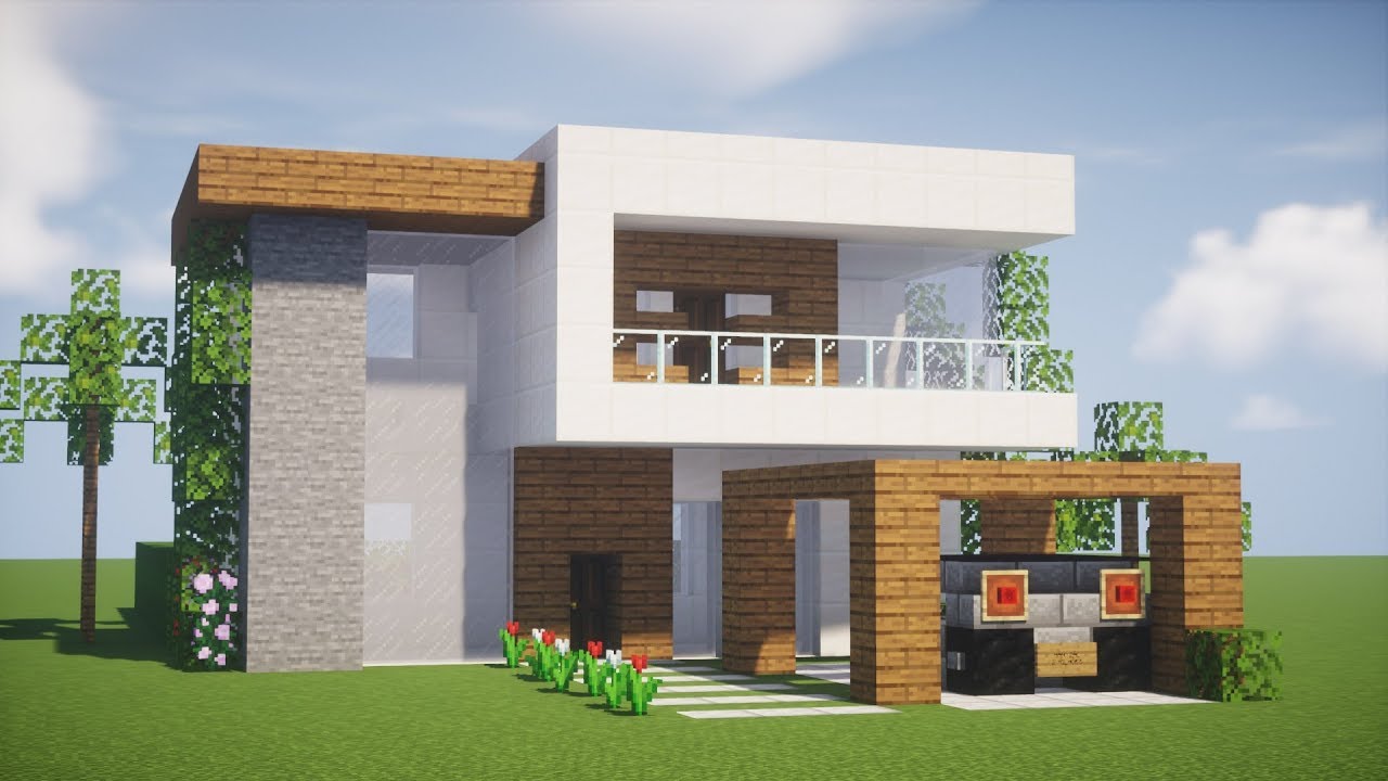 Minecraft: COMO FAZER UMA CASA MODERNA PARA IN&Iacute;CIO DE SURVIVAL!