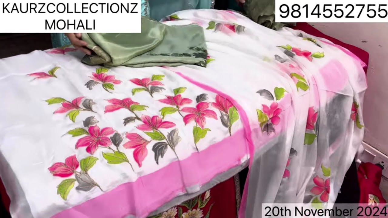 Shimmer And Crepe Hand Painted Suits for Winters 🤩🤩🤩🤩