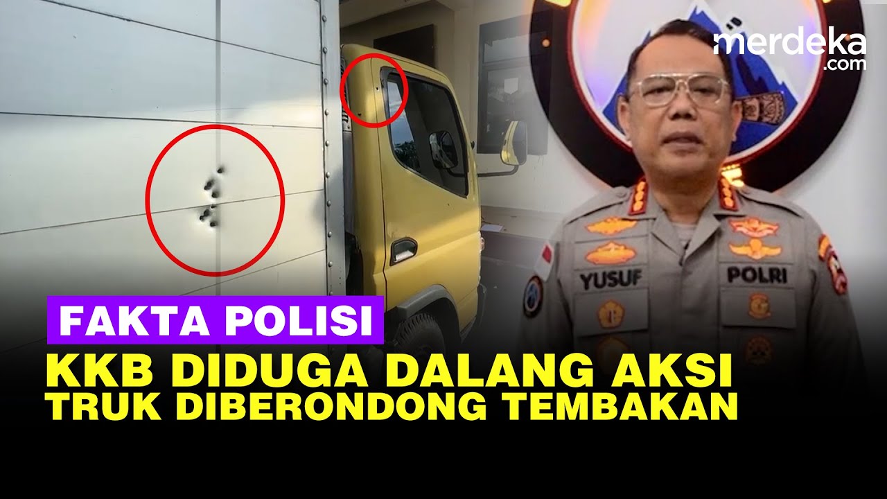 Fakta Polisi! Truk Diberondong Tembakan Diduga Aksi KKB, Sopir Kabur Dengan Peluru Tembus Lengan