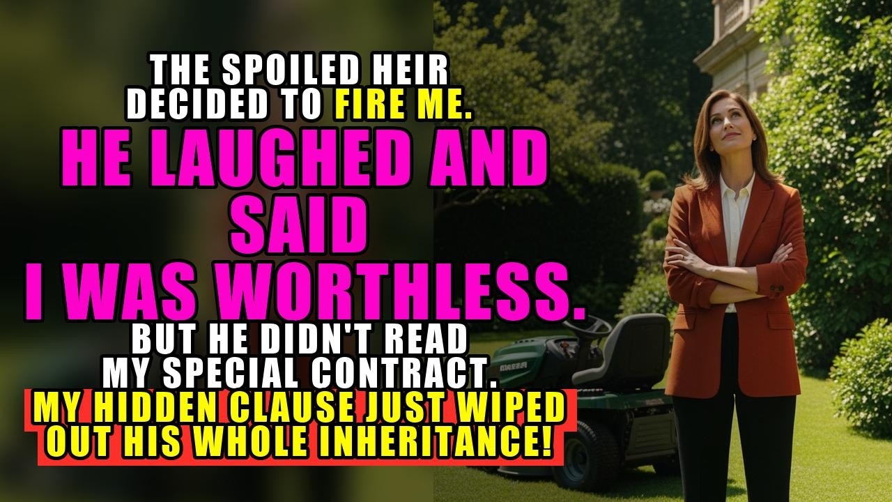 Spoiled Heir Fired Me  My Hidden Clause Just Wiped Out His Whole Inheritance