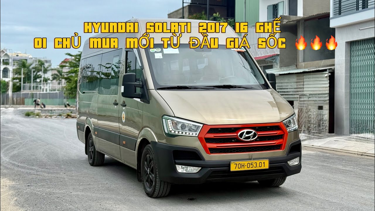 Cập bến Hyundai Solati 2017 16 ghế full nội thất, 01 chủ mua mới từ đầu xe chuyên chạy hợp đồng.