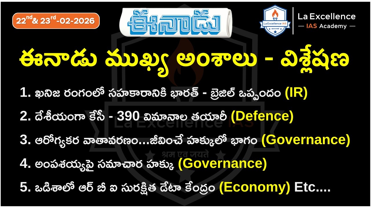 Eenadu News Analysis  #appsc #tgpsc #upsc Best IAS coaching in Hyderabad - Best UPSC Coaching