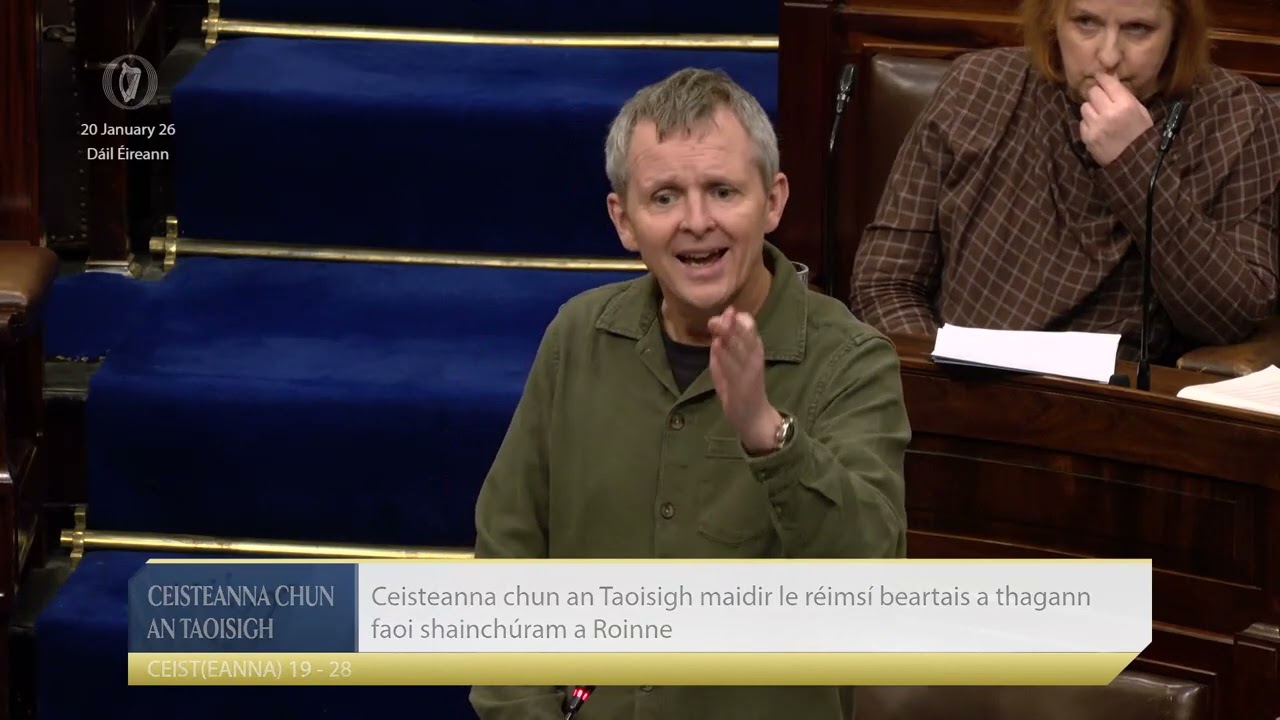 Deputy Richard Boyd Barrett- speech from 20 Jan 2026