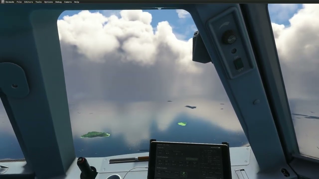 A320 approach and landing at Key West airport