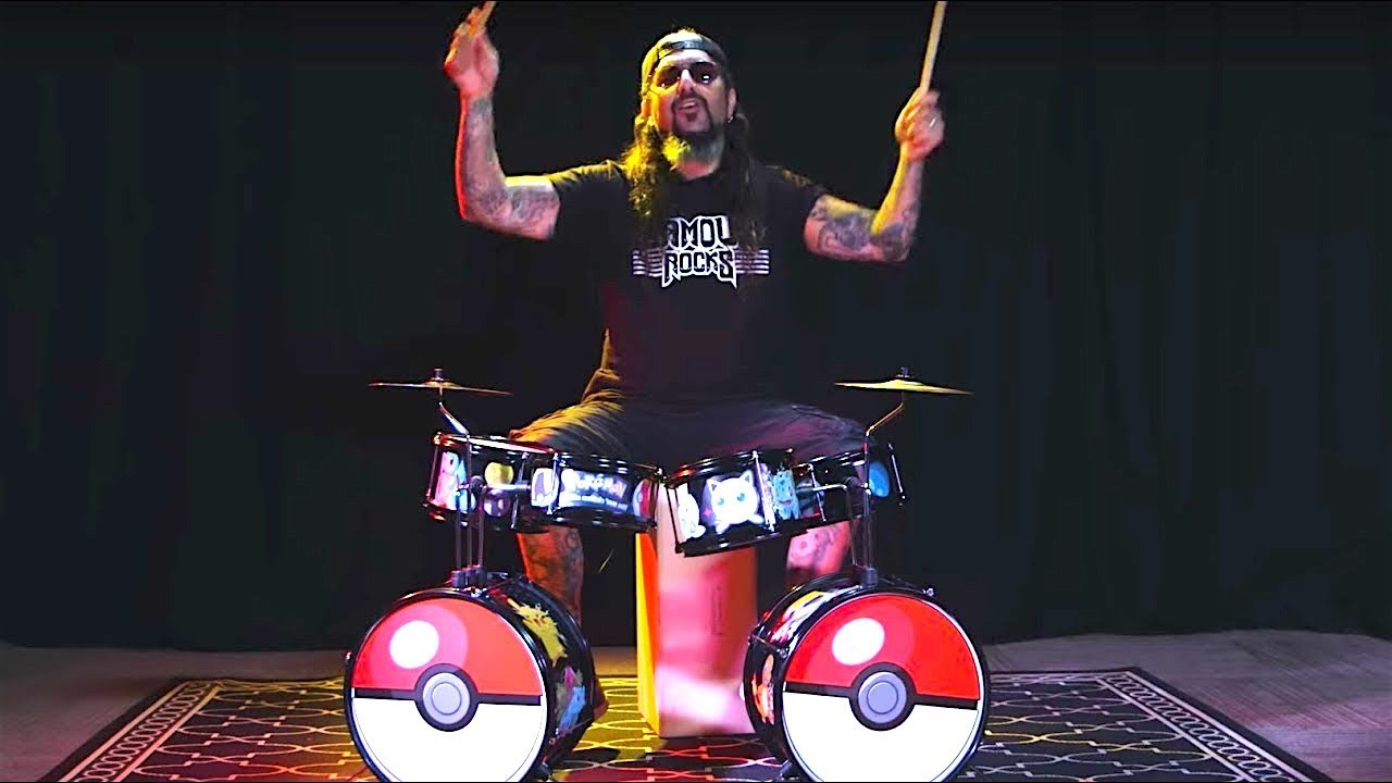 Mike Portnoy: 'Name That Tune' on Pokemon Drum Kit