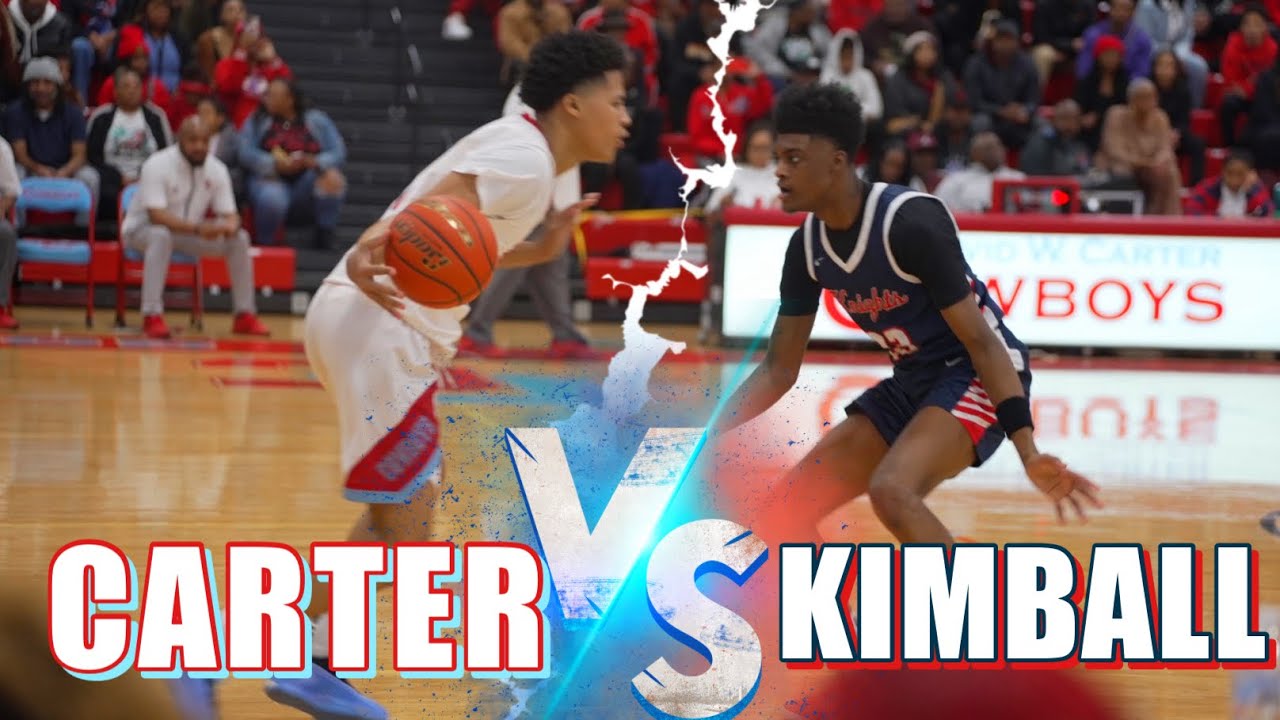 Texas High School Basketball | Dallas Carter vs Dallas Kimball | Rivalry District Championship Game