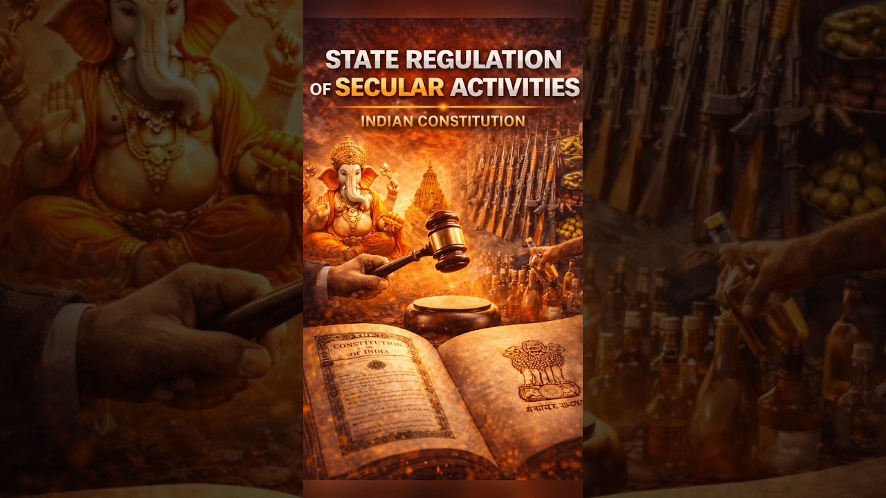 State Regulation of Secular Activities | Indian Constitution | Kunnal Sir | 