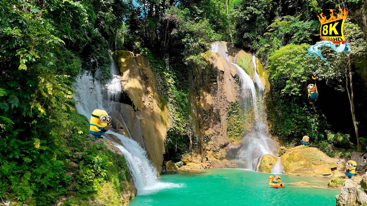 🇵🇭 ФЛИППИНЫ БОХОЛ водопад ⛰️ ПАХАНгог 8K UHD/AI 💥💫 PHILIPPINES BOHOL PAHANGOG FALLS