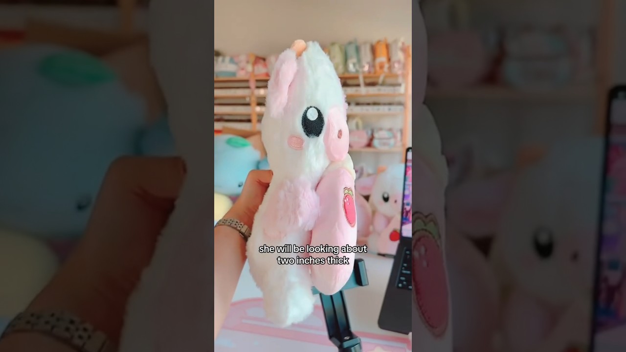 Why did my strawberry cow plush arrive FLAT?! 🍓🐮 #kawaiiplush #plushtoys