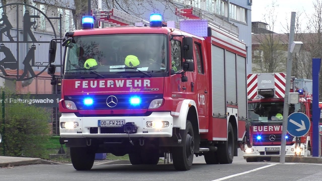 [Gong + Durchsage - Vier Einsätze innerhalb von 5 Minuten!] Wachausfahrten BF Oberhausen FW1