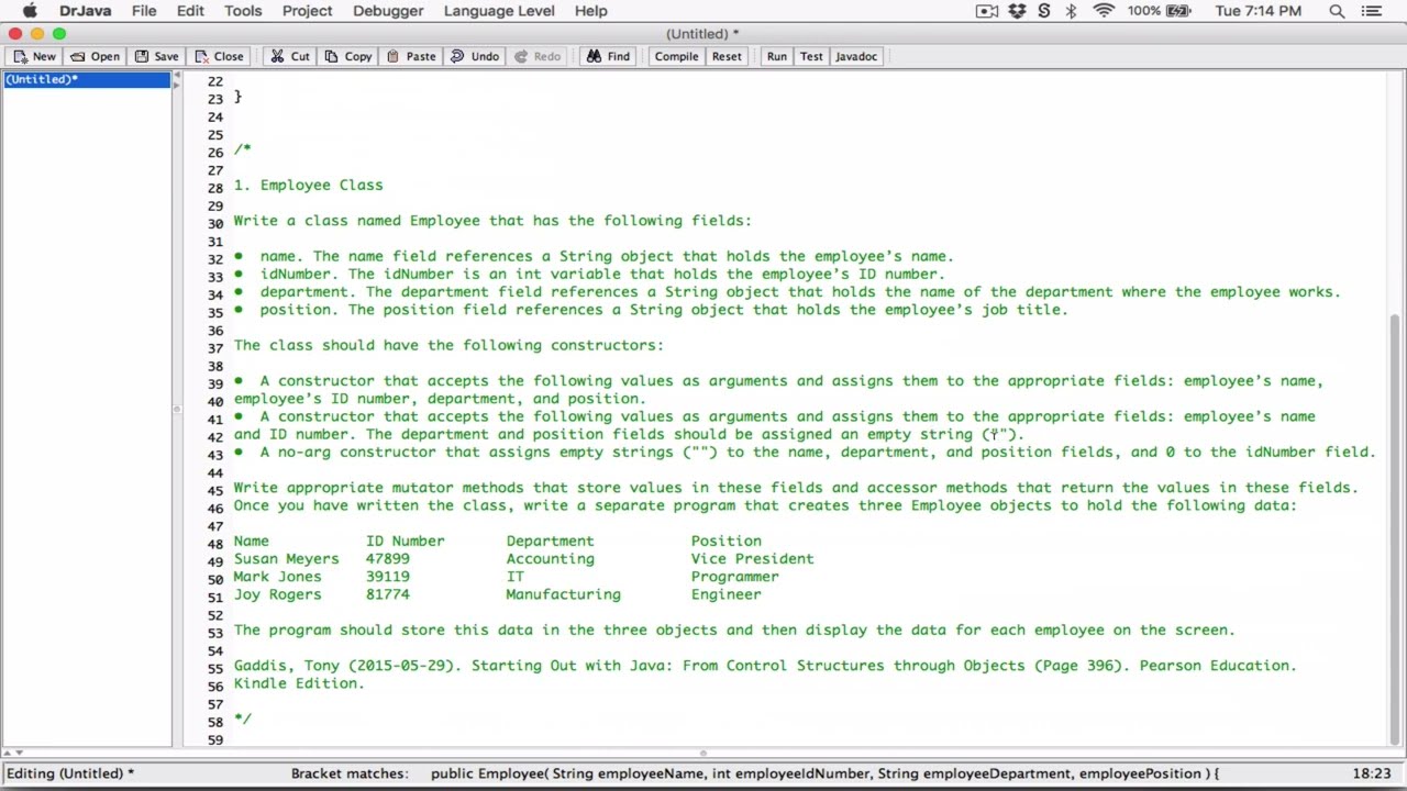 6.1. (Part 1) Employee Class - Java - ❤️ SOLUTIONS MOVED TO DISCORD ❤️