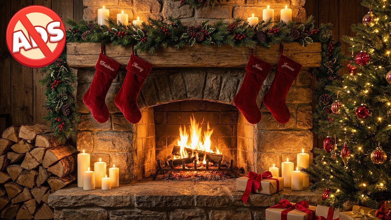The Warmest Fireplace for Sleep 💤 8 Hours Heavy Crackling Fire ASMR [No Loops Visible]