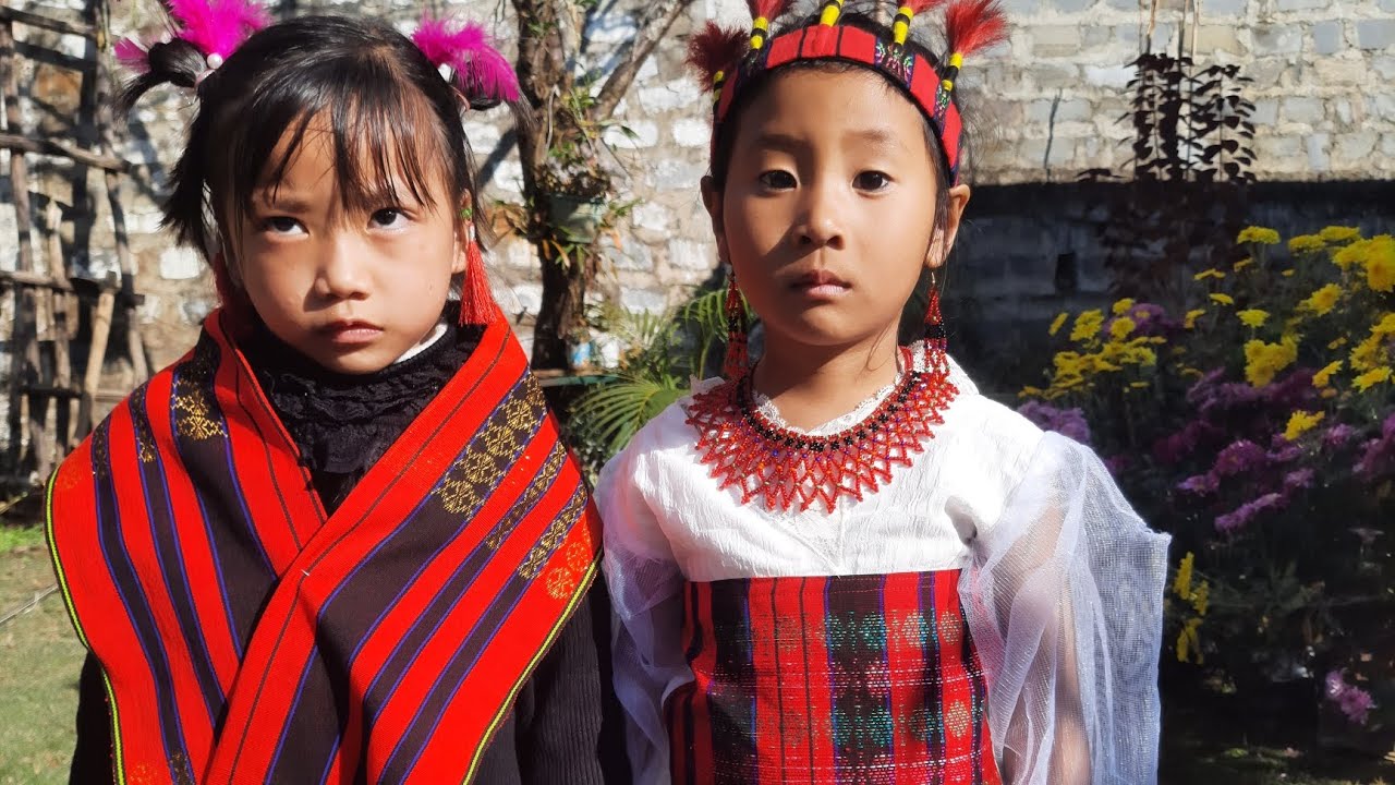 Students Presenting TRADITIONAL DANCE During TOKHÜ EMONG At Rachan Colony Wokha.