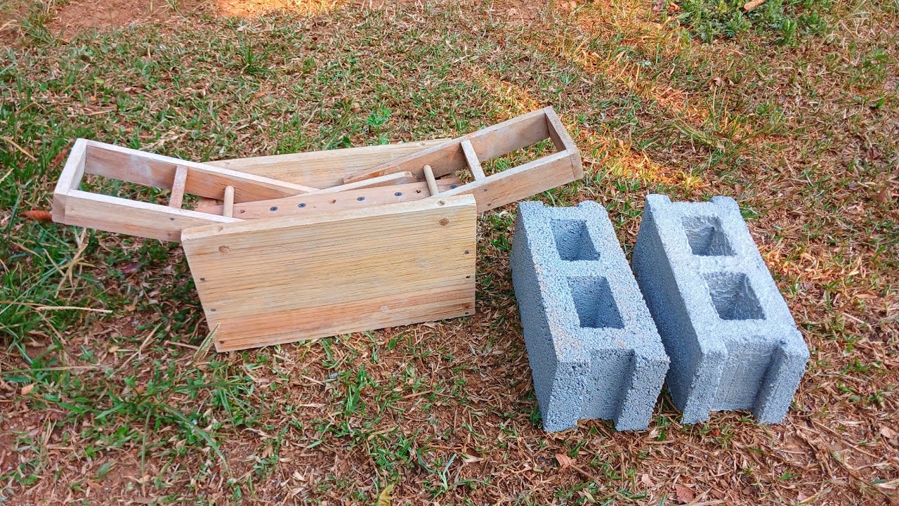 Molde de madera para bloques unicos