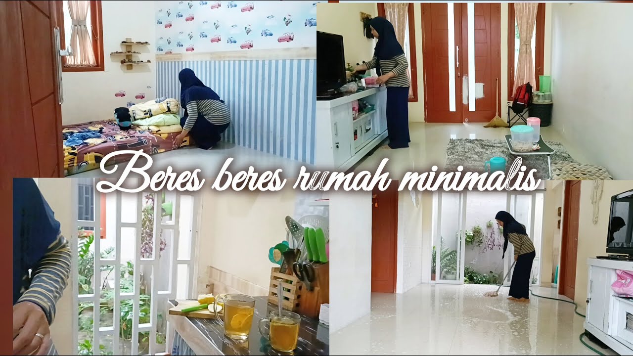 BERES BERES RUMAH MINIMALIS || RUMAH BERANTAKAN JADI RAPI KEMBALI || cleaning motivation