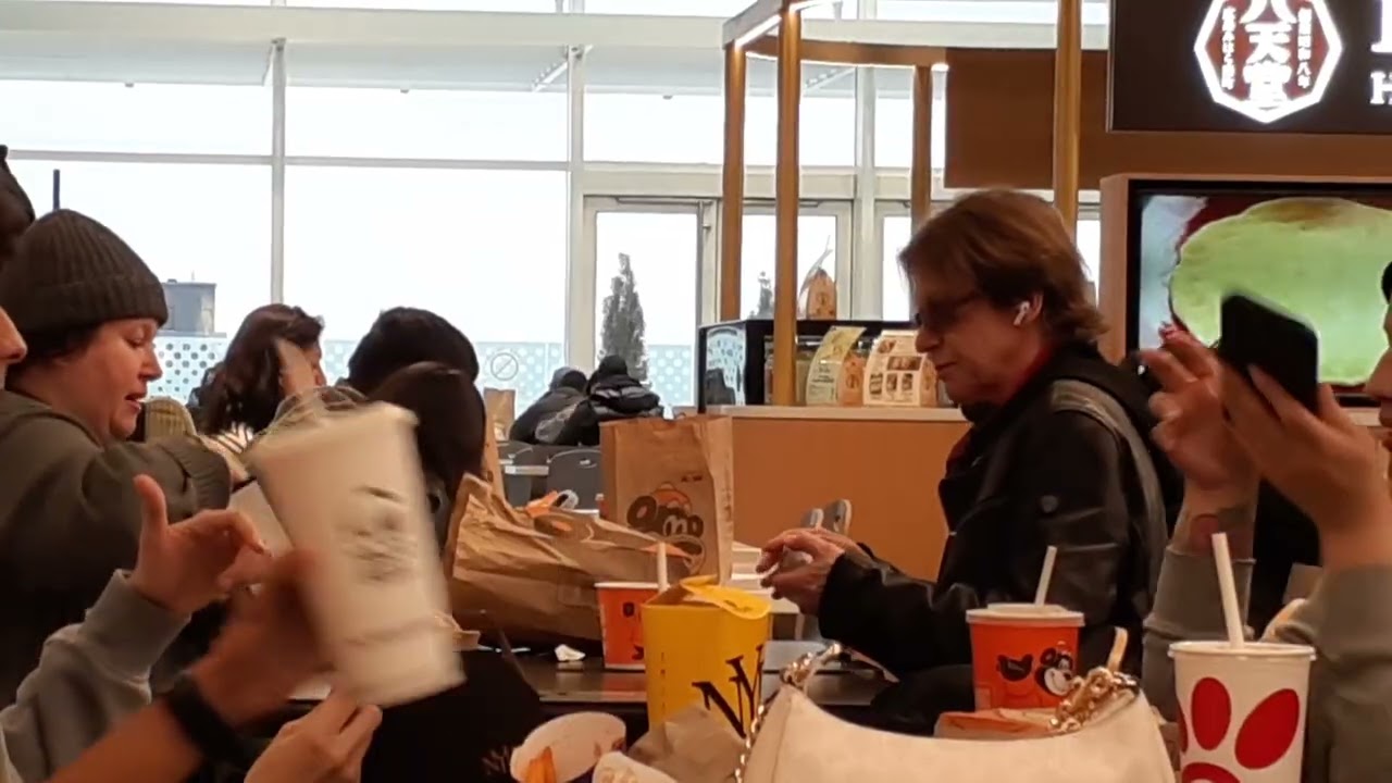 Delicious food about lunch time for food court at Yorkdale Shopping Centre Mall