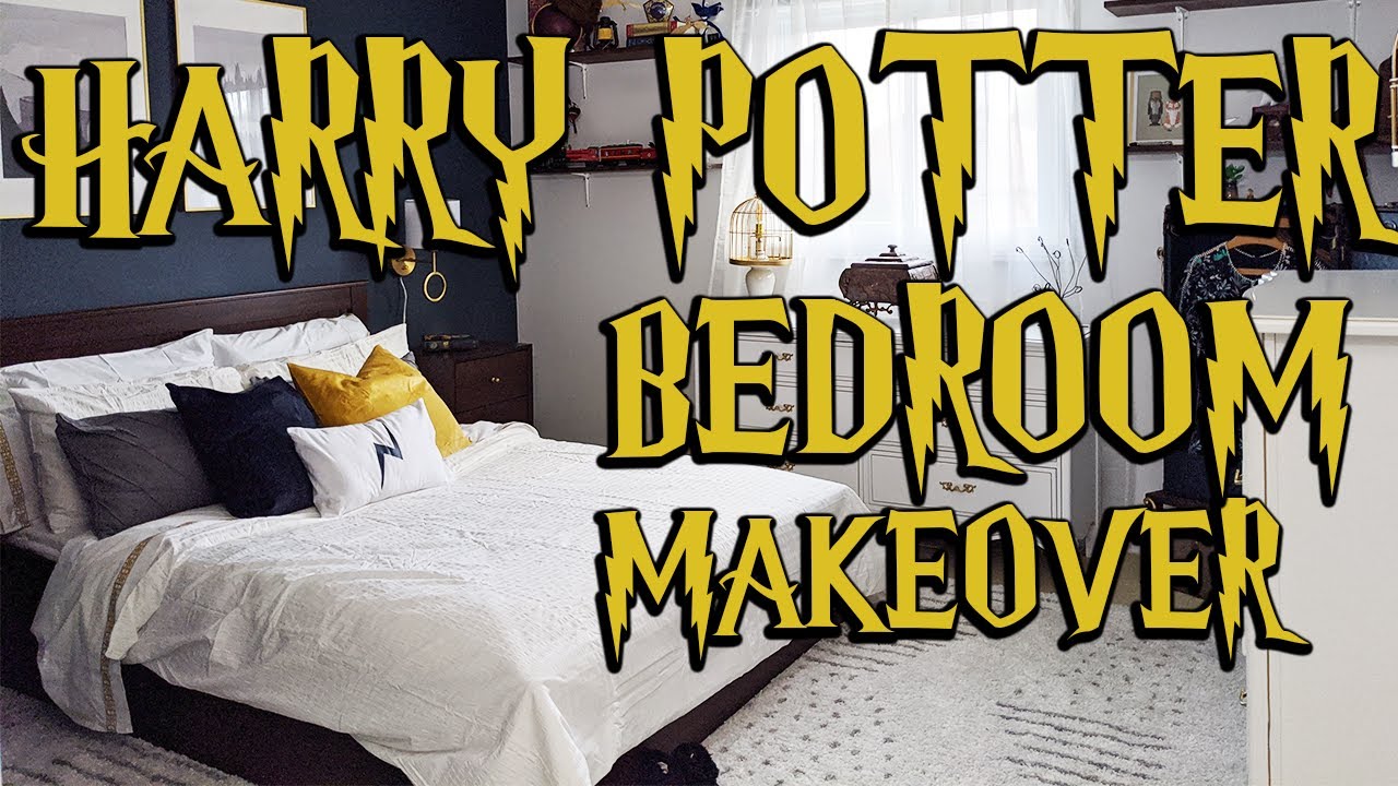 diy HARRY POTTER inspired *adult* bedroom makeover! ⚡(epic before + after transformation)
