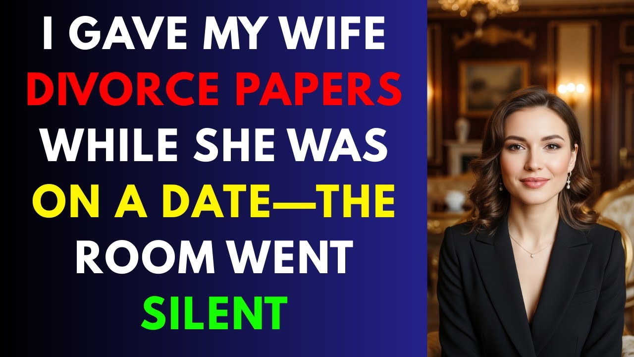 I Gave My Wife Divorce Papers While She Was on a Date—The Room Went Silent