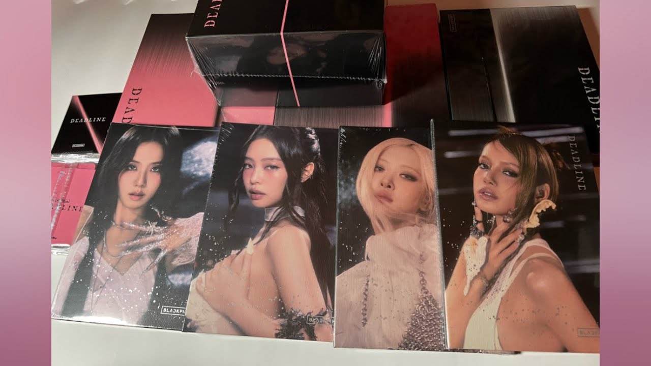 UNBOXING - BLACKPINK 3rd Mini Album DEADLINE (all versions + Mood Light ver. + ktown4u POBs)